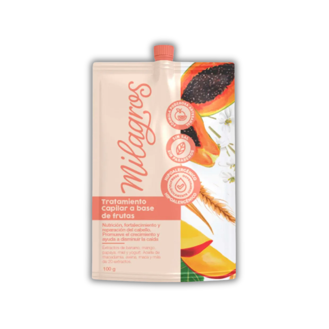 DOYPACK TRATAMIENTO CAPILAR A BASE DE FRUTAS MILAGROS - FRUIT-BASED HAIR TREATMENT DOYPACK